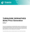 Turquoise Derivatives - Strike Price Generation