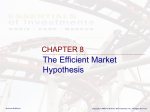 8.1 random walks and the efficient market hypothesis