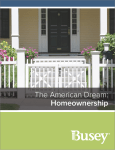 The American Dream: Homeownership