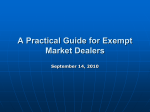 a practical look at the exempt market dealer requirements +