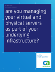 are you managing your virtual and physical servers as part of your