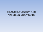 french revolution and napoleon study guide
