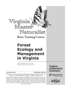 Forest Ecology and Management in Virginia