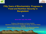 Fifty years of biochemistry: progress in food and nutrition security i