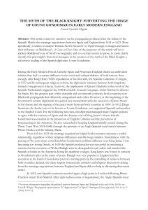 THE MYTH OF THE BLACK KNIGHT: SUBVERTING THE IMAGE OF