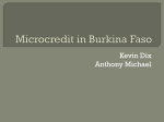 Microcredit in Burkina Faso
