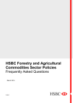 HSBC Forestry and Agricultural Commodities Sector Policies