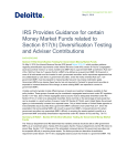 IRS Provides Guidance for certain Money Market Funds related to