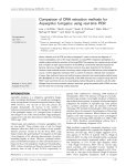 Comparison of DNA extraction methods for Aspergillus fumigatus