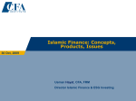 Islamic Finance – an introduction