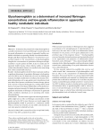 Glycohaemoglobin as a determinant of increased fibrinogen