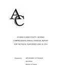 athens-clarke county, georgia comprehensive annual financial