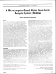 A Microcomputer-Based Alpine Snow-Cover Analysis