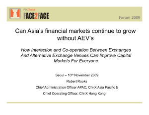 Can Asia`s financial markets continue to grow without AEV`s