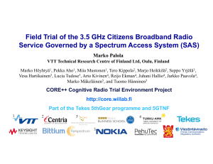 DySPAN 2017 Field Trial of the 3.5 GHz Citizens