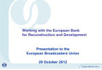 Working with the European Bankfor Reconstruction and