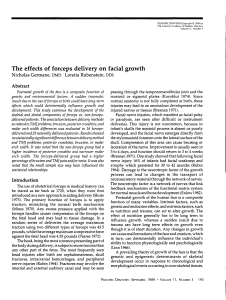 The effects of forceps delivery on facial growth