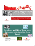Prevalence and Risk of Blood-borne Pathogens in the Canadian