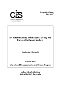 An Introduction to International Money and Foreign Exchange Markets