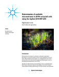 Determination of available micronutrients in DTPA extracted soils