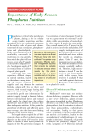 Importance of Early Season Phosphorus Nutrition