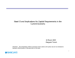 Basel II and Implications for Capital Requirements in