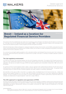Regulation of Financial Service Providers