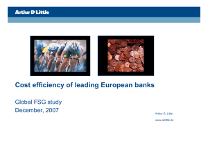Cost efficiency of leading European banks