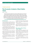 The Economic Analysis of Real Option Value