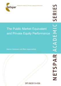 The Public Market Equivalent and Private Equity Performance