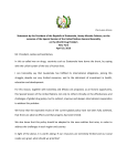 Statement by the President of the Republic of Guatemala, Jimmy
