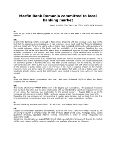 Marfin Bank Romania committed to local banking market