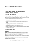 PART 5: RISK MANAGEMENT CHAPTER 15: Hedging Instruments