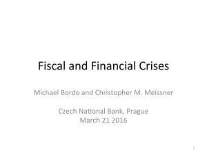 Fiscal and Financial Crises