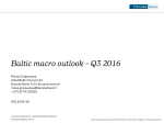 Baltic Macro Outlook 2016 Q3