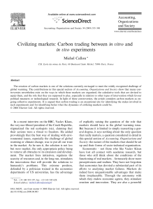 Civilizing markets: Carbon trading between in vitro and in