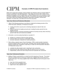 Examples of CIPM Principles Exam Questions