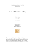 Repo and Securities Lending - Federal Reserve Bank of New York