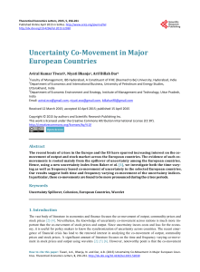 Uncertainty Co-Movement in Major European Countries