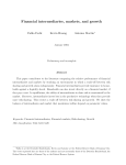 Financial intermediaries, markets, and growth