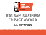 big bam business impact award