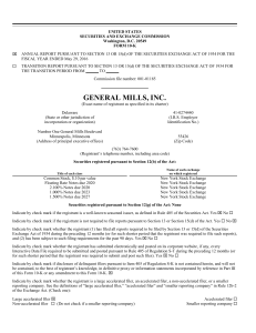 Fiscal 2016 Form 10-K - General Mills