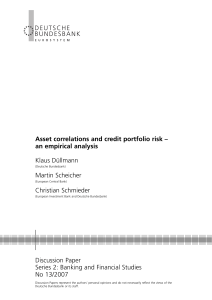 Asset correlations and credit portfolio risk