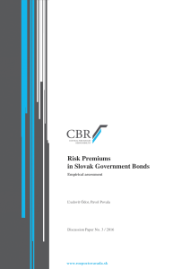 Risk Premiums in Slovak Government Bonds