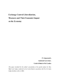 Exchange Control Liberalization, Measures and Their Economic