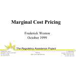 - Implementing Power Sector Reform: Marginal Cost Pricing