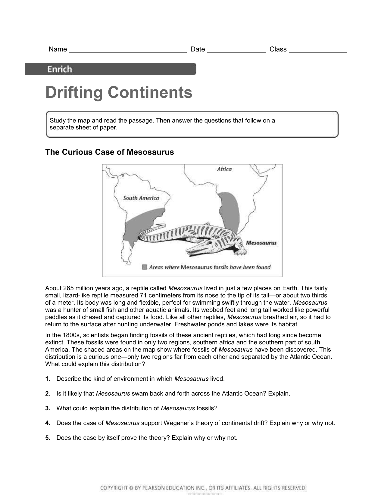 The Curious Case Of Mesosaurus