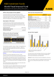 ASB Investment Funds World Fixed Interest Fund Update