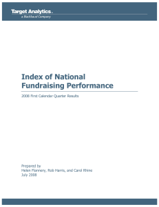 Index of National Fundraising Performance