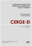 foreign exchange risk premium determinants: case of - cerge-ei